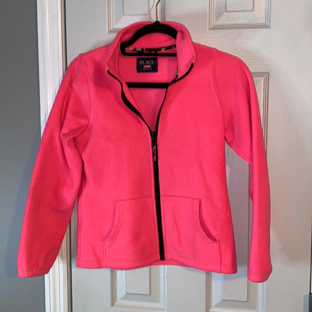 💖 Hot pink fleece jacket